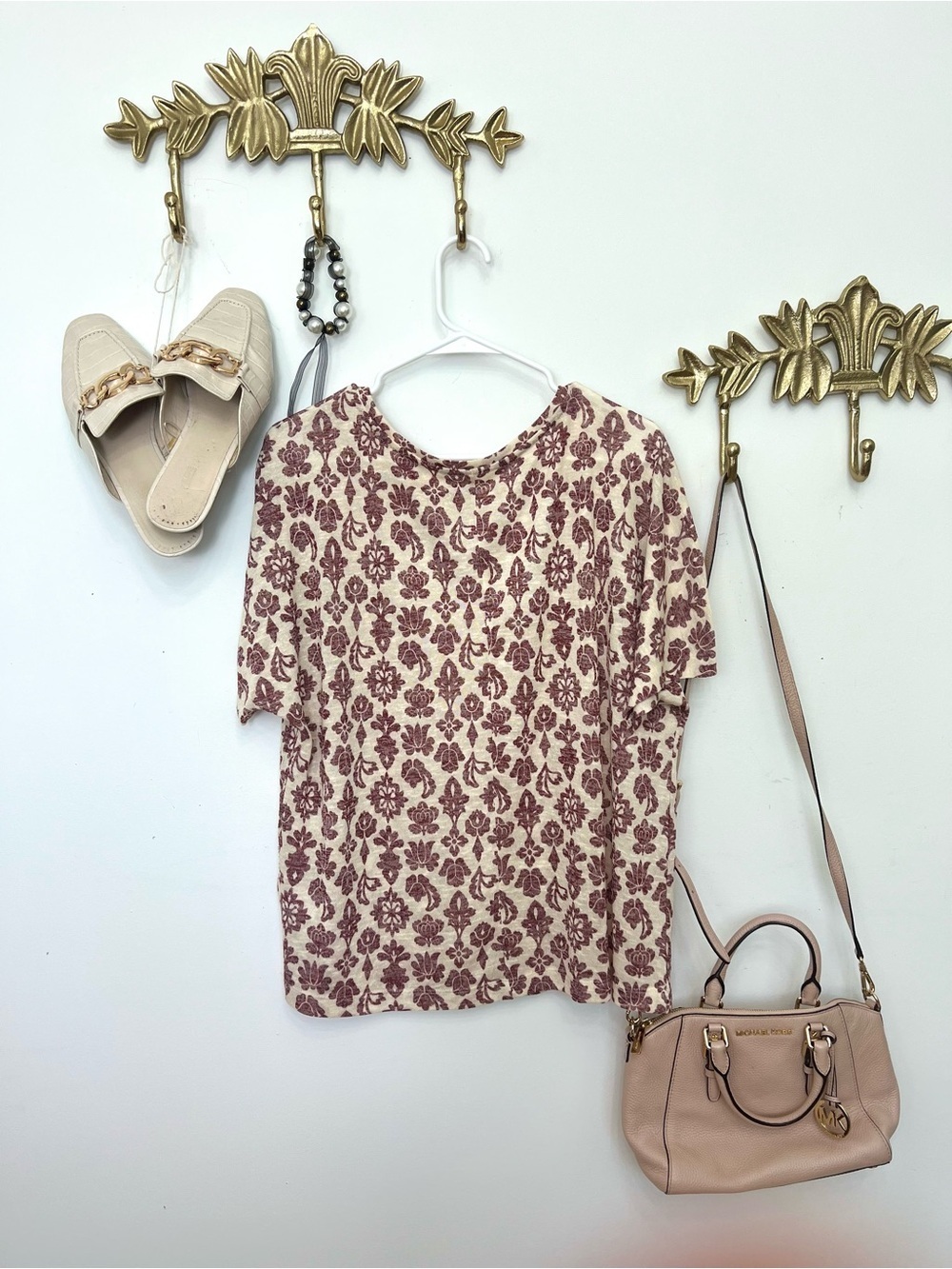 Light knit boho short sleeve XL ptp 25” l